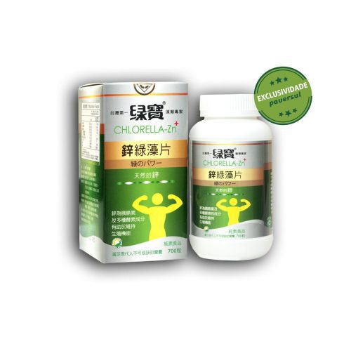 Chlorella Green Gem Zn com Zinco - 140g - 700 tablets - GREEN GEN