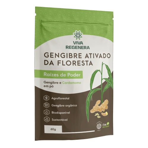 Gengibre Ativado da Floresta 60g - Raízes de Poder - VIVA REGENERA