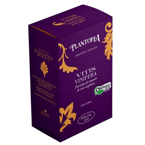 Vitis Vinifera - Farinha de Semente de Uva Orgânica 60g - VIVA REGENERA