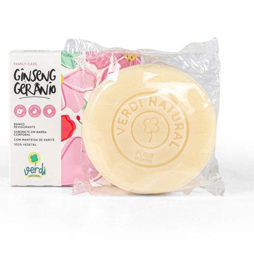 Sabonete Corporal Revigorante Ginseng e Geranio com Manteiga de Karite  - Family Care