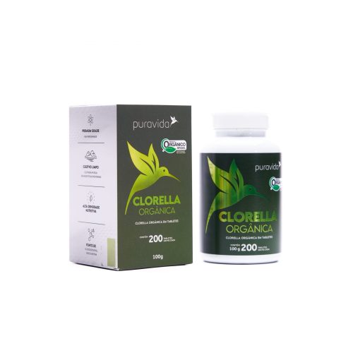 Clorella Orgânica 200cp - PURA VIDA