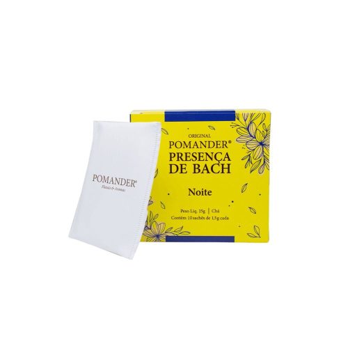 Chá Presença de Bach Noite 10 Sachês 15g - Pomander