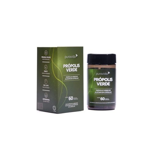Própolis Verde Orgânico - 60cp - PURA VIDA