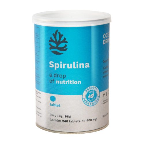 Spirulina 240 Tablets 400mg - Ocean Drop