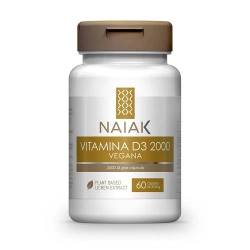 Vitamina D3 2000ui Vegana 60 Caps - NAIAK