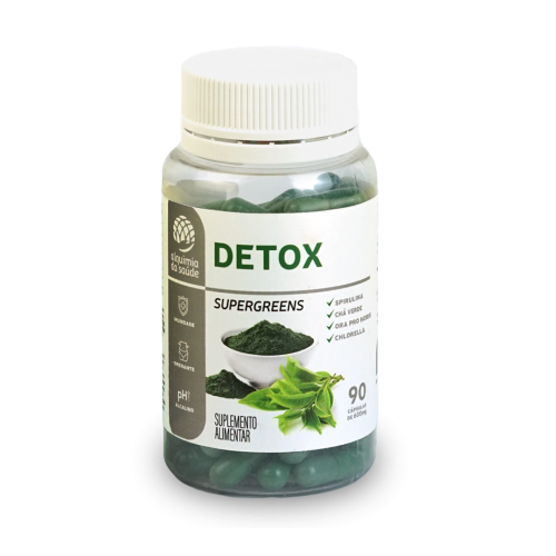 Detox Supergreens 90 Caps - Alquimia