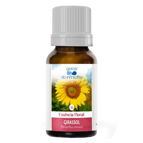 Essência Floral Girassol 15ml - Gotas do Infinictho