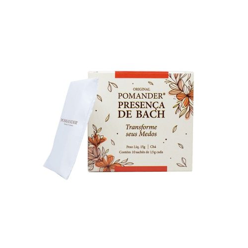 Chá Presença de Bach Transforme Seus Medos 10 Sachês 15g - Pomander