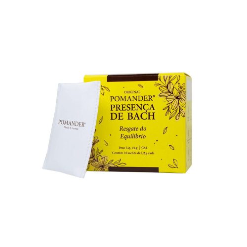 Chá Presença de Bach Resgate do Equilíbrio 10 Sachês 12g - Pomander